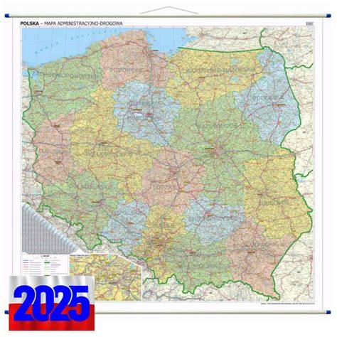 Mapa Polski z historycznymi oznaczeniami regionalnymi straży pożarnej