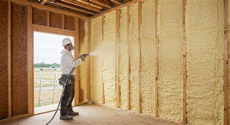 Thematic photo of a house insulation with PUR foam
