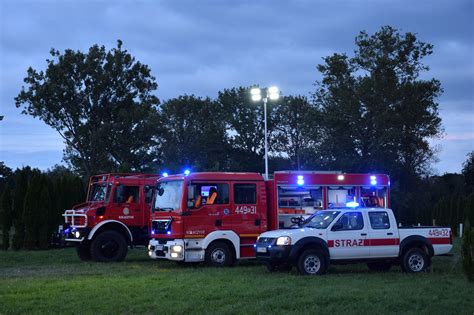 Thematic photo of OSP Brzesko firefighters in action or during a ceremony