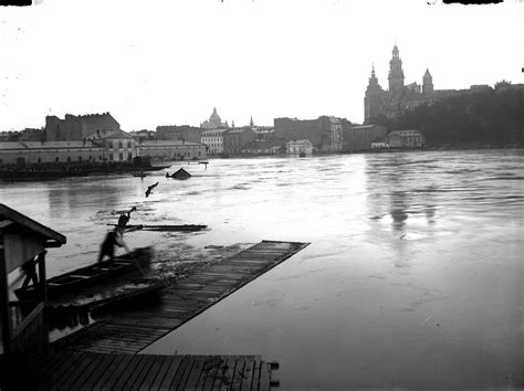 Wielka powódź w Krakowie w 1813 roku, obraz Michała Stachiewicza