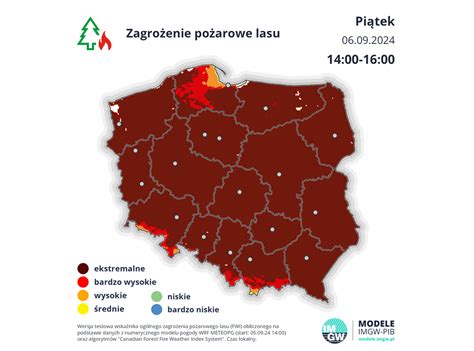 Infografika zagrożenia pożarowego w lasach lub zdjęcie płonącego lasu/akcji gaśniczej z powietrza