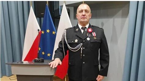 portret Ryszarda Nowakowskiego, prezesa OSP Psary