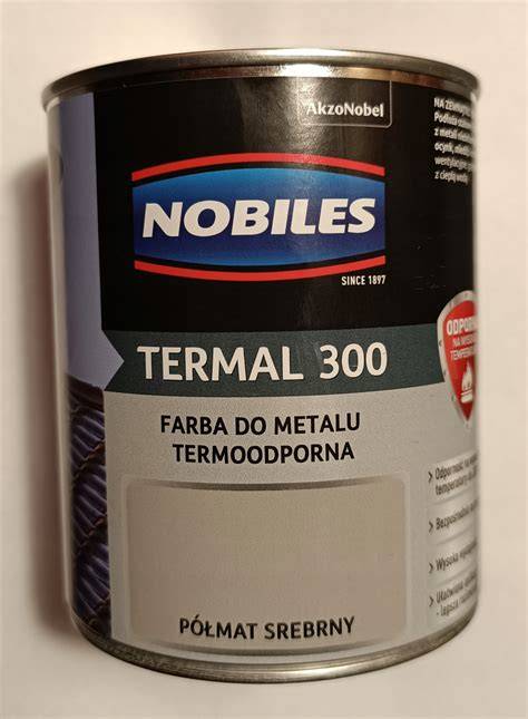 Termoizolacyjna farba srebrna na elementach grzewczych