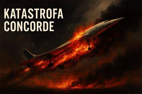 Scena katastrofy samolotu Concorde w Gonesse, Paryż