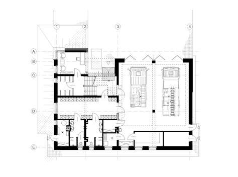 Wizualizacja lub rzut architektoniczny remizy OSP Małogoszcz