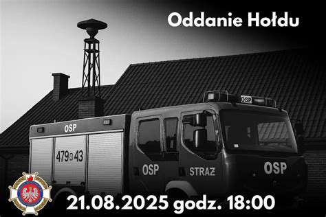 Strażacy oddają honor zmarłemu koledze